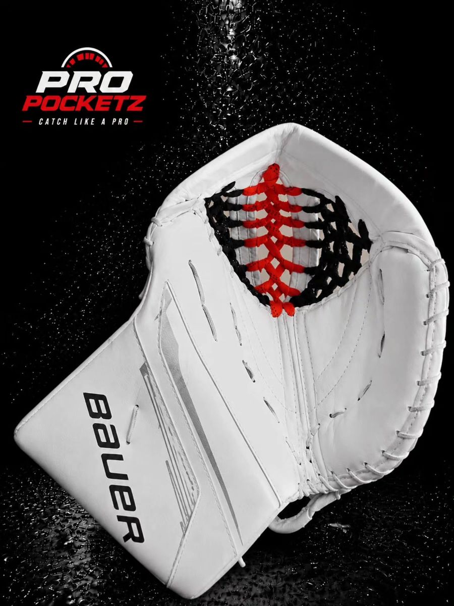 Finished Pro Pocketz Bauer custom goalie glove build 10