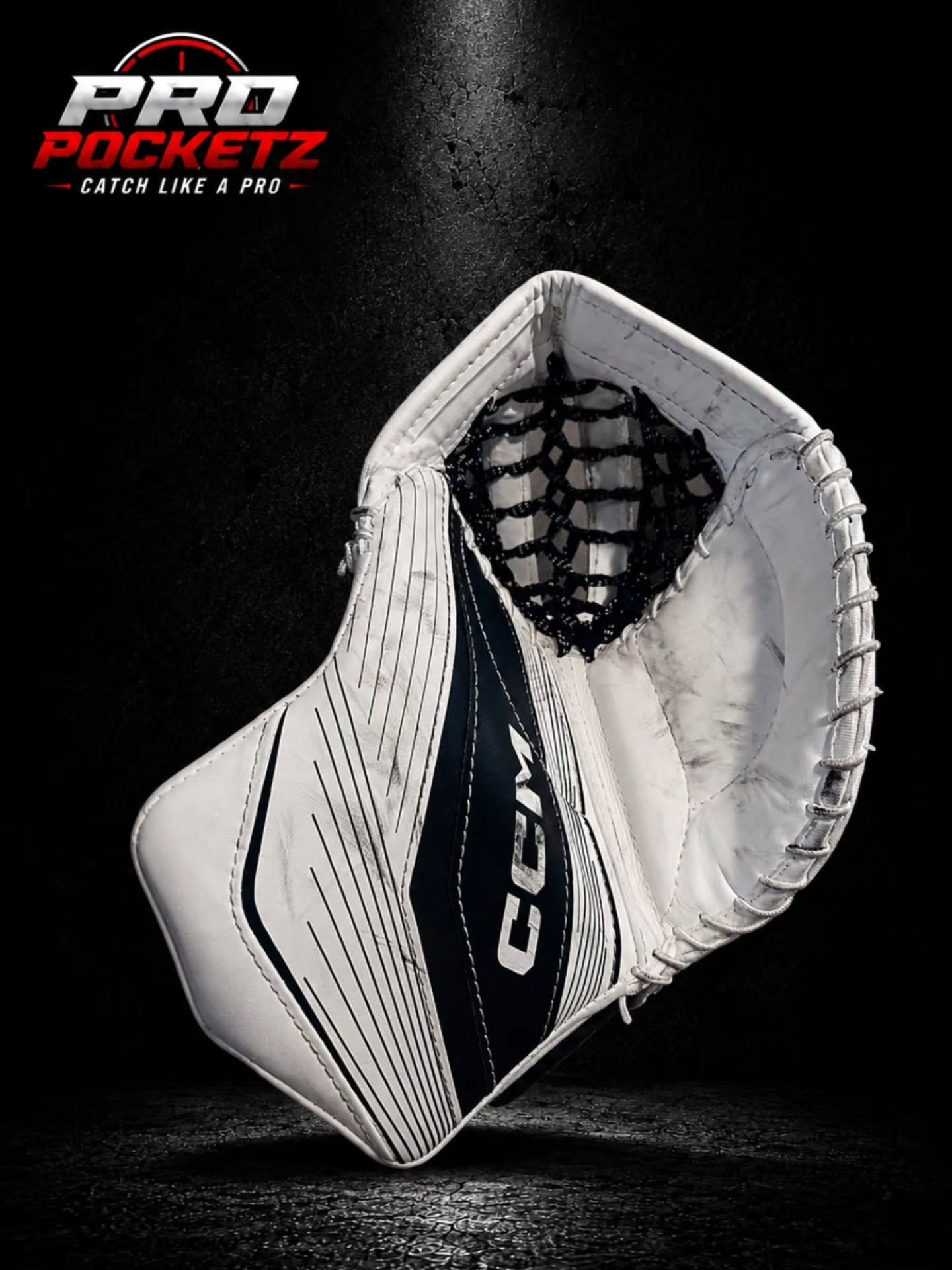 Finished Pro Pocketz CCM custom goalie glove build 12